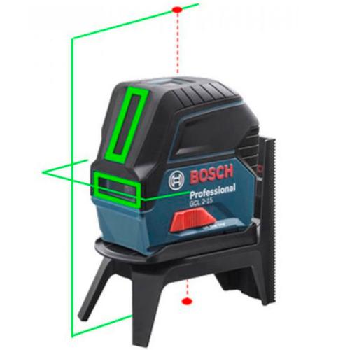 N�vel a laser verde com 2 linhas e 2 pontos de prumo - GCL 2-15G