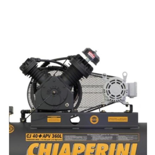 Compressor de ar 40 p�s 360 litros 10 hp 175 lbs trif�sico - CJ 40+ APV 360L