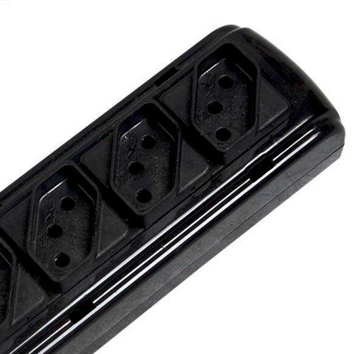 Filtro de linha 4 tomadas 1,1 metro 10A preto - FLK04DABS