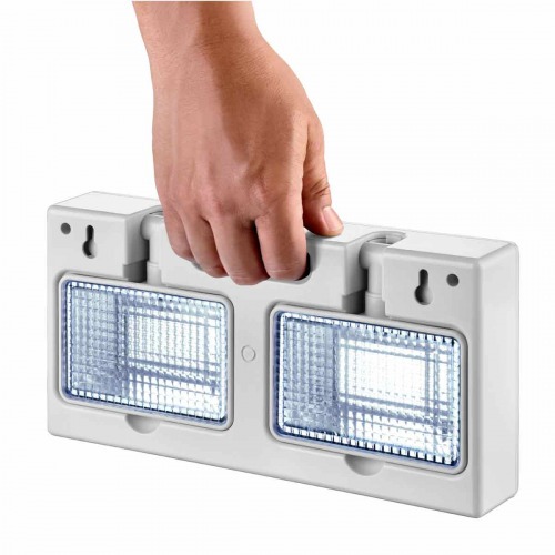 Lumin�ria de emerg�ncia LED 2.000 l�mens com 2 far�is - 48LEM2KL0000  110V/220V