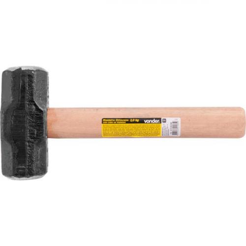 Marreta oitavada 2 kg com cabo de madeira envernizado - 30.78.002.000
