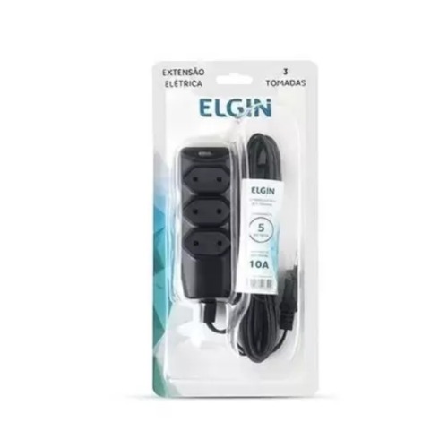 Extens�o el�trica 5 metros 3 tomadas 2 x 0,75mm 10A 2P  110V/220V
