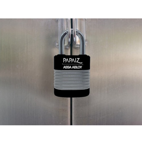 Cadeado em a�o l�minado 40 mm com chave plana e capa de alta prote��o