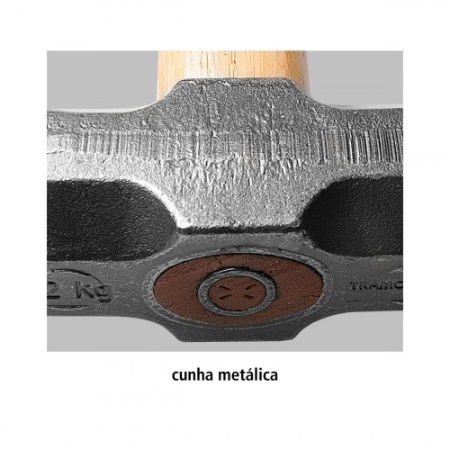 Marreta oitavada 1 kg com cabo de madeira - 40508/002