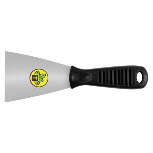 Esp�tula flex�vel met�lica 8 cm com cabo pl�stico