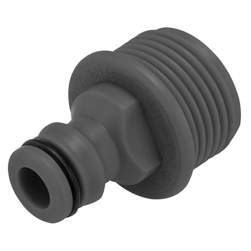 Adaptador pl�stico macho com rosca externa 3/4