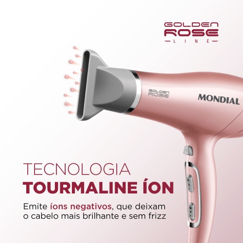 Secador de cabelo 2000 watts Golden rose - SC 32  110V
