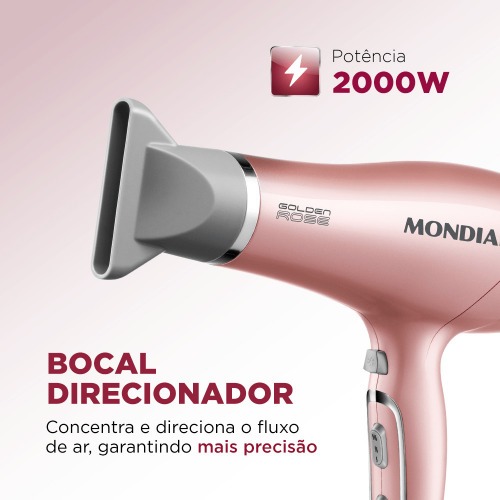 Secador de cabelo 2000 watts Golden rose - SC 32  110V
