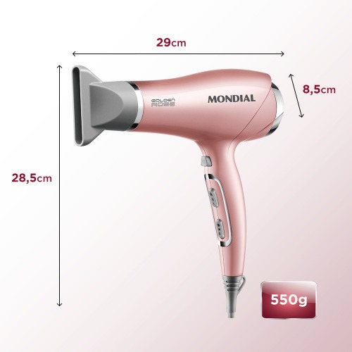 Secador de cabelo 2000 watts Golden rose - SC 32  110V