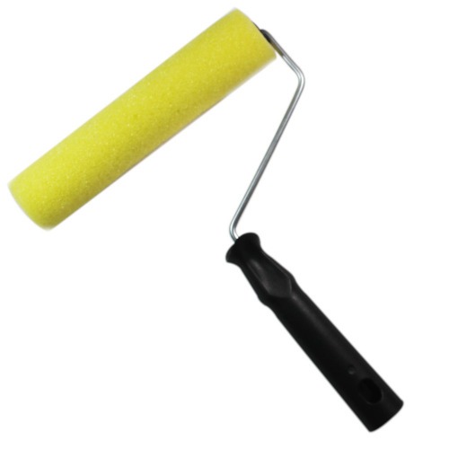 Rolo de espuma para pintura com suporte de 15 cm