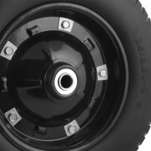 Roda completa com pneu maci�o 5/8