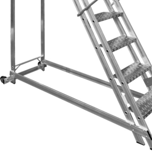 Escada plataforma de alum�nio 2.25 m c/ 8 degraus + patamar