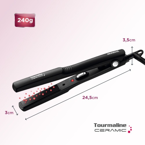 Prancha Chapinha Alisadora Tourmaline Ceramic - P-15  110V/220V