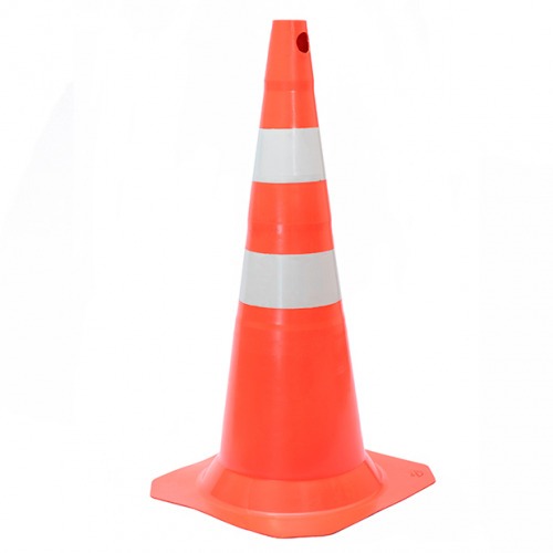 Kit 4 Cones para sinaliza��o 50 cm com 2 faixas - RM-43