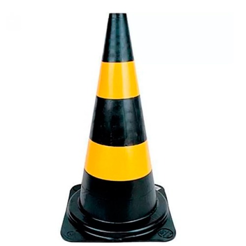 Kit 2 Cones para sinaliza��o 75 cm 2 faixas - RM-44