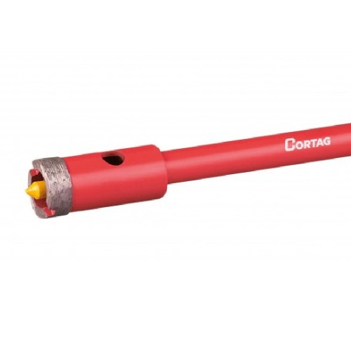 Serra copo diamantada 25 mm com haste de 3/8