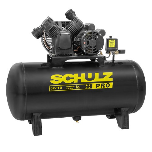 Compressor de ar 10 p�s 110L 2 hp 140 libras monof�sico - PRO CSV10/110  220V