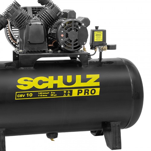 Compressor de ar 10 p�s 110L 2 hp 140 libras monof�sico - PRO CSV10/110  220V