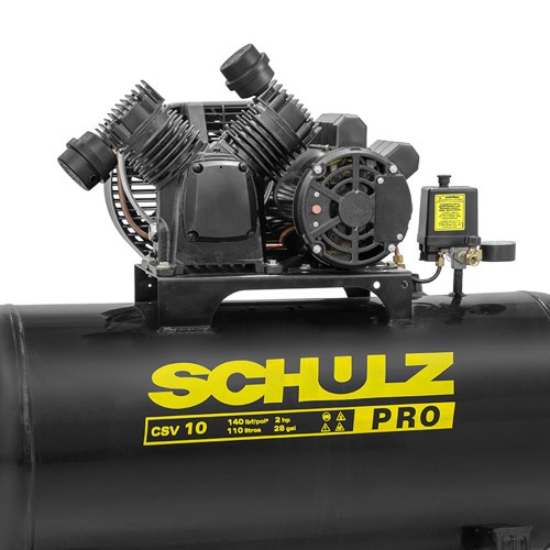 Compressor de ar 10 p�s 110L 2 hp 140 libras monof�sico - PRO CSV10/110  220V