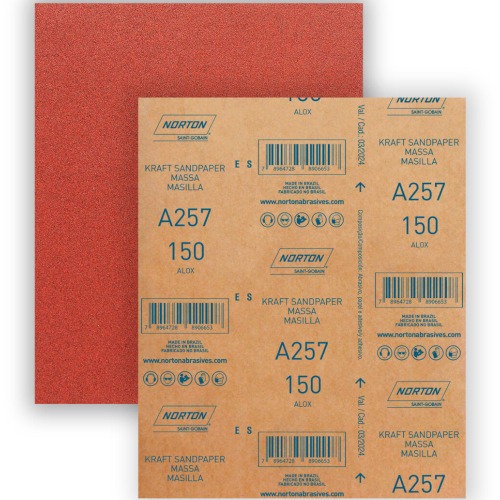 Folha de lixa para massa 225 x 275 mm - A257