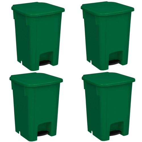 Cesto coletor de lixo 15L com pedal 4 pe�as - MVCP15