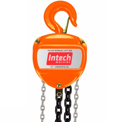 Talha manual com capacidade de 5000 Kg e 3 metros de corrente - LIFT350