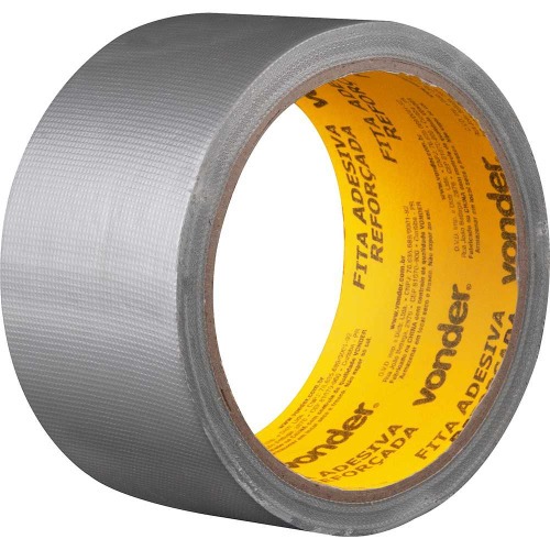 Fita adesiva refor�ada 50 mm x 10 m prata