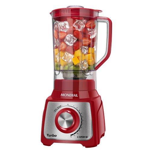 Liquidificador 12 velocidades 1200 watts Turbo Inox - L-1200RI  220V