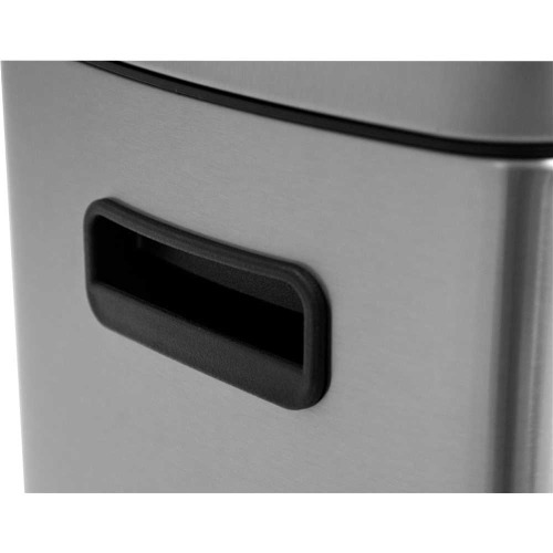 Lixeira inox retangular 50L com pedal
