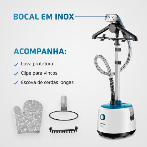 Passadeira a vapor 1.800 watts Vip Care - VP-07  110V
