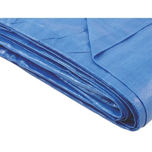 Lona refor�ada de polietileno azul 6 m x 3 m