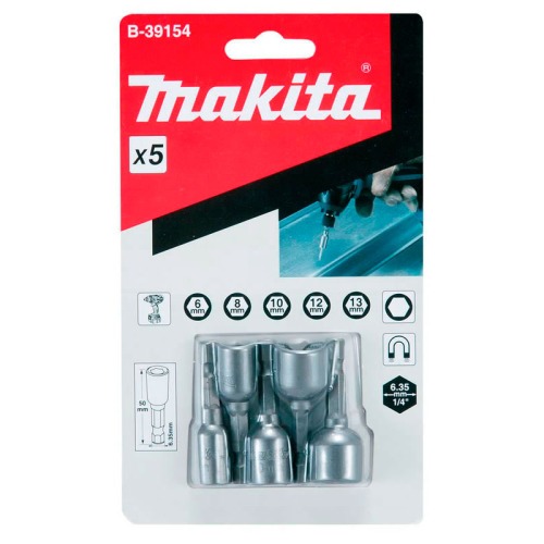 Jogo de soquete magn�tico 6 a 13 mm encaixe 1/4