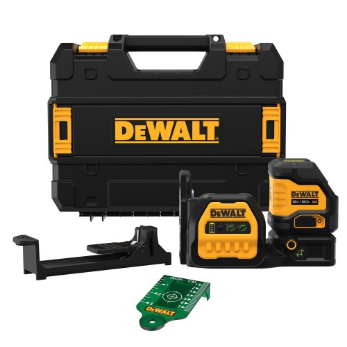 N�vel a laser verde a bateria 2 linhas 85 m Sem Bateria - DCLE34020GB