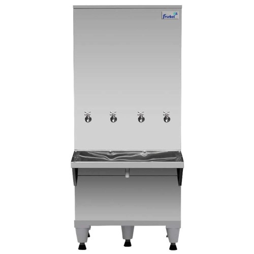 Bebedouro industrial de coluna 200 litros em a�o inox   220V