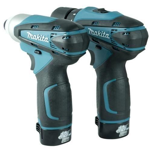 Combo Furadeira Parafusadeira e Parafusadeira de impacto a bateria com maleta - LCT204  110V/220V