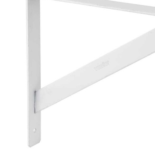 Cantoneira tipo m�o francesa refor�ada 40 cm branco - 32.95.000.400