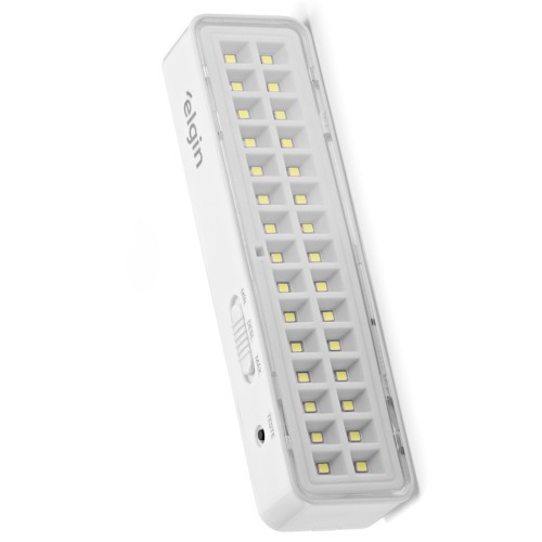 Kit 10 Lumin�rias de emerg�ncia 30 Leds branca  110V/220V