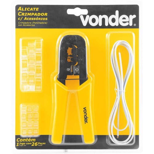 Alicate crimpador com 26 acess�rios 