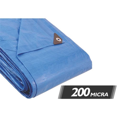 Lona refor�ada de polietileno azul 7 m x 4 m