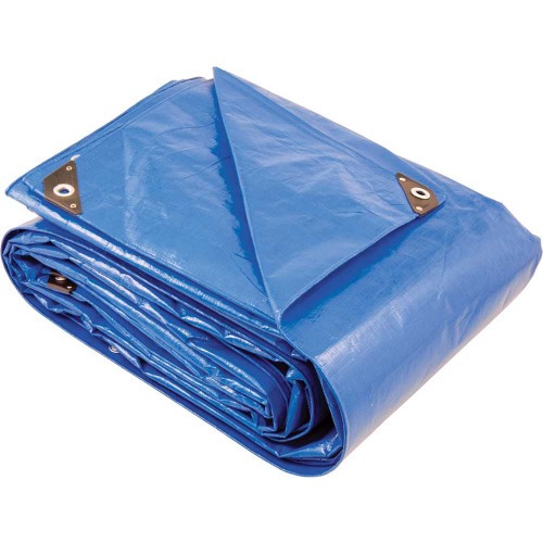 Lona refor�ada de polietileno azul 7 m x 4 m