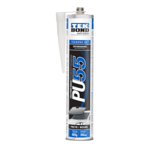 Adesivo poliuretano Automotivo 405g preto - PU55