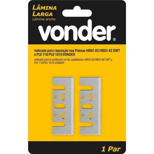 L�mina larga para plainas el�tricas 82 x29 x 3mm 2 pe�as - 93.08.082.001