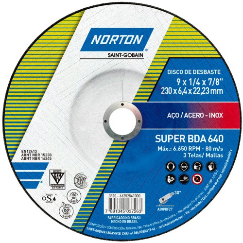 Disco de desbaste para metal 9