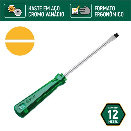 Jogo de chaves de fenda e phillips com 6 pe�as - ST08044L