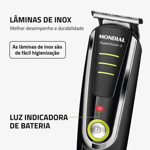 Aparador de pelos 6 em 1 Super Groom - BG-04  110V/220V