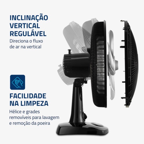 Kit 2 Ventiladores de mesa 30 cm 6 p�s com 3 velocidades - VSP-30-B  110V