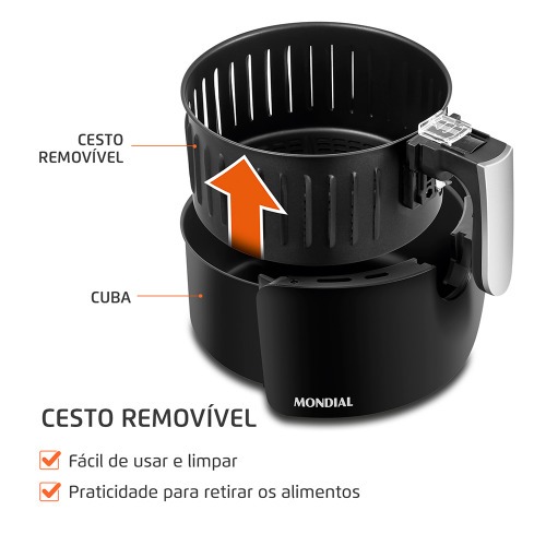 Fritadeira el�trica sem �leo Air Fryer 3,5L 1.500 Watts - AF-30-DI  220V