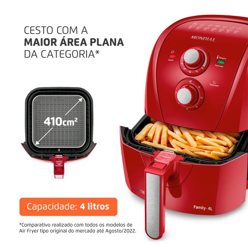 Fritadeira el�trica sem �leo Air Fryer 4L 1.500 Watts - AFN-40-FR  220V