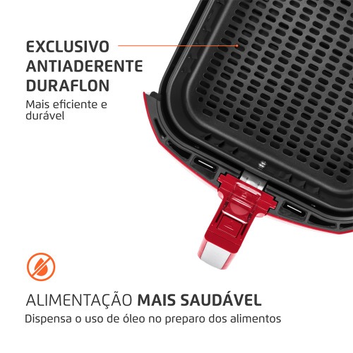 Fritadeira el�trica sem �leo Air Fryer 5L 1900W Grand Family Inox - AFN-50-RI  220V