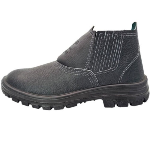 Botina monodensidade couro relax com el�stico - 010